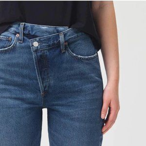 AGOLDE Criss Cross Straight Jeans in Range, 26